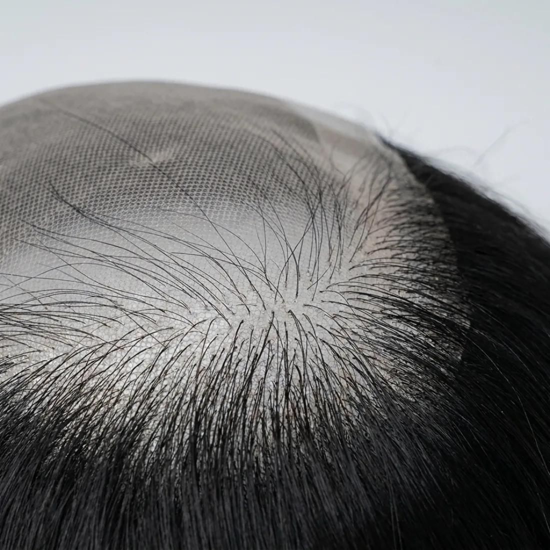 Monofilament base texture close-up